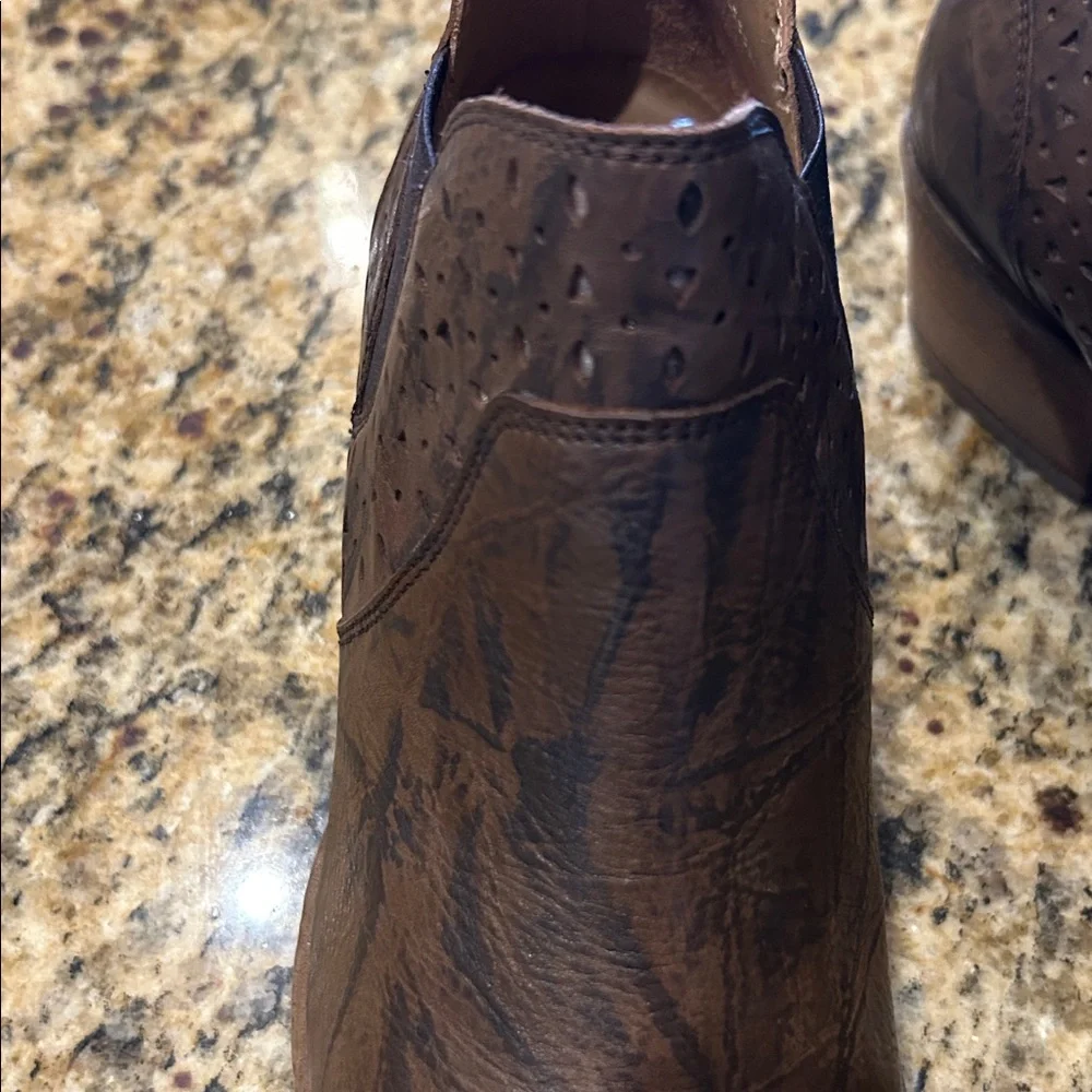 Coldwater Creek brown leather ankle boots, size 11, NWT | offer in description